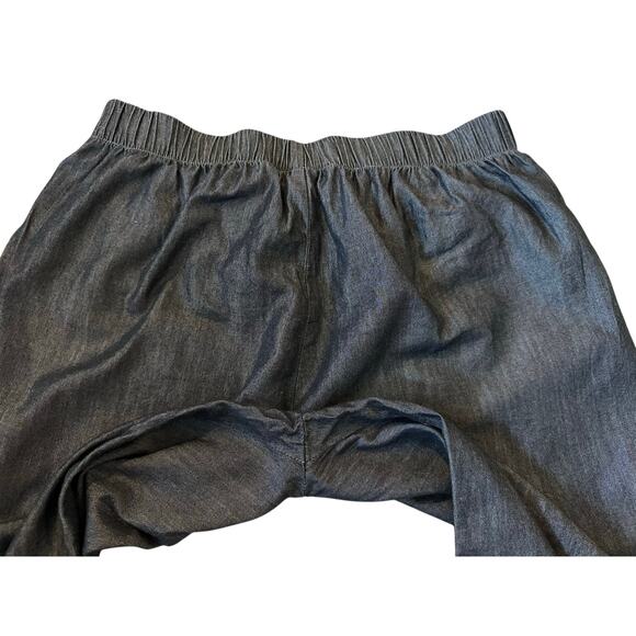 St. John Chambray Pull On Elastic Waist Soft Pants Size M QuietLux Comfortcore - Picture 3 of 9